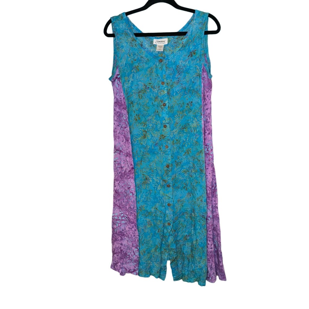 VINTAGE| EXPRESSIONS DRESS| WOMENS SIZE LARGE‎